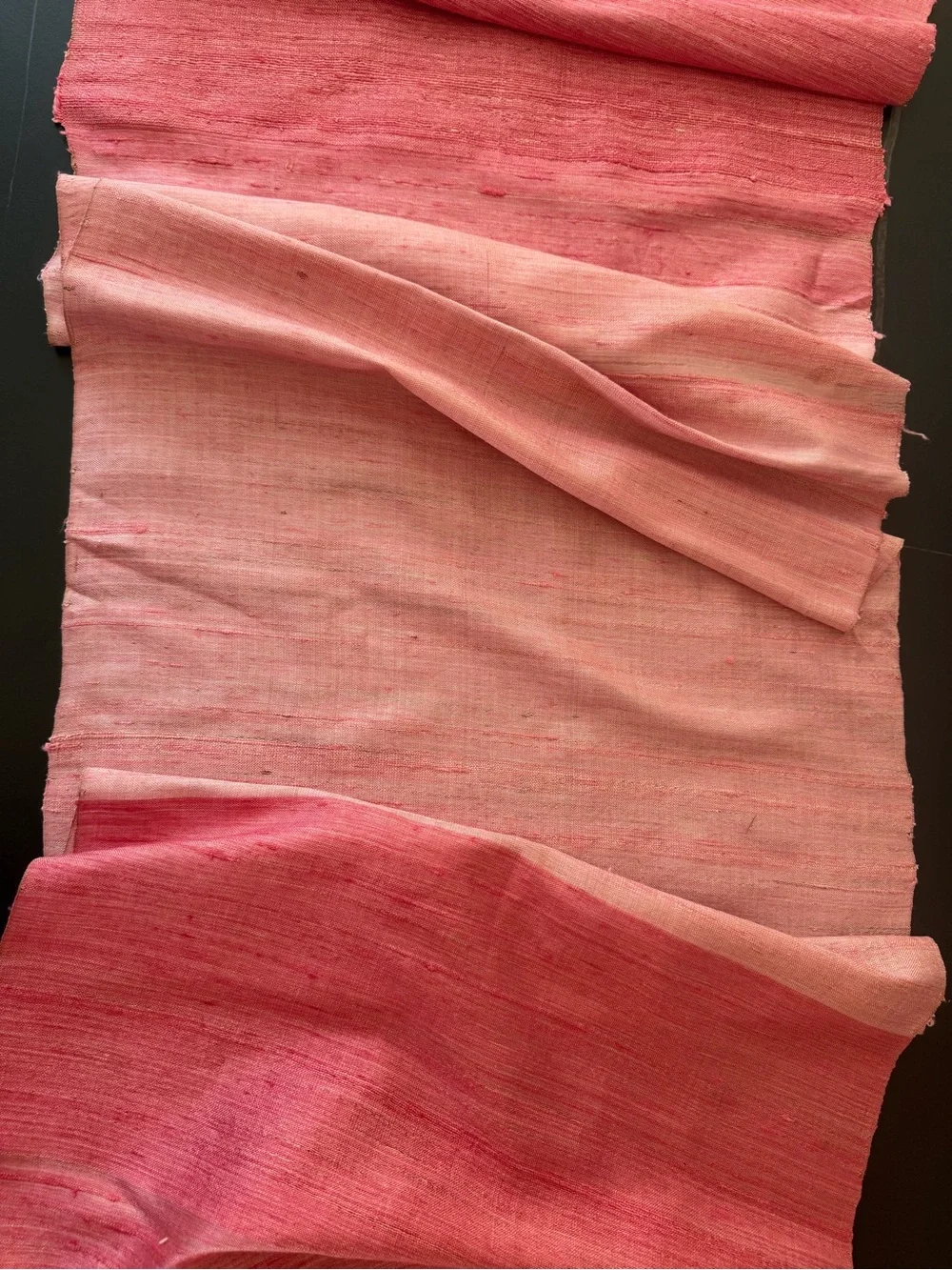 Pink Handwoven Silk Scarf